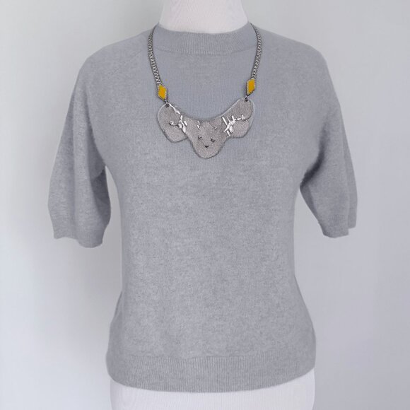 H&M 100% Cashmere Heather Grey Sweater - Picture 1 of 6